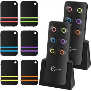 MEVRONISSHOP-Localisateur de cl&eacute;s, traqueur de cl&eacute;s avec &eacute;metteur RF de secours, localisateur d'articles RF sans fil, localisateur de cl&eacute;s sans fil avec porte-cl&eacute;s, localisateur de t&eacute;l&eacute;phone, traqueu - Neuf