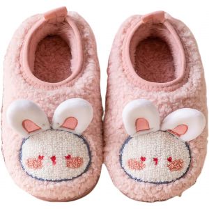 Ihkhu-Pantoufles D'hiver Chaudes Et Moelleuses Pour Enfant Garçon Et Fille - Doublure Confortable - Antidérapantes - Neuf