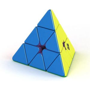 Weilong Pyraminx Mit 48 Magneten,Maglev Geschwindigkeits-Pyraminx Mit Sichtbarem Magnetismus-Einstellsystem,Elastizität Einstellbarer Dreieckiger Speed Cube,Stickerless - Neuf