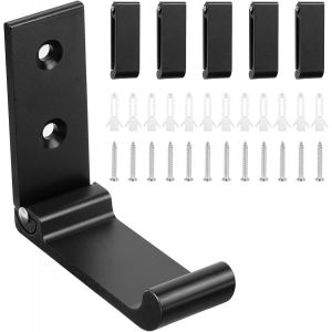 TIANYI-6 Pièces Crochet Adhesif Mural, Crochets Adhésifs Muraux Salle de Bains Cuisine, Porte Serviette Salle de Bain, Porte Manteau Mural Sans Percage, Etanche, Antirouille - Neuf