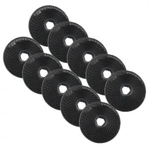 vhbw 10x Filtres &agrave; charbon actif compatible avec Sauter REFLEX, GS608X2, GS608X1, SHD22BF21, SHD22BF1, REFLEX1, SHD22BF2, SHD22BF11 hotte aspirante - Neuf