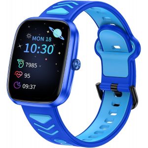 Montre Connectée Enfant Fille Garcon 1.75 Pouces Fitness Montres Podomètre 20 Modes Sportifs Calories Tracker De Fréquence Cardiaque Du Sommeil Réveil Avec/Sans App 5-15 Années Vieux - Neuf