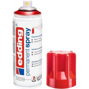 Rouge Trafic Brillante-200 Ml-Peinture Acrylique Pour Peindre Ou Décorer Verre,Métal,Bois,Céramique,Plastique,Toile-Peinture Acrylique En Aérosol.[O12] - Neuf