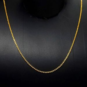 18/24 Pouces Plaqué Or Garanti 15mm Chaîne En Diamant Pour Dames Et Messieurs - Neuf