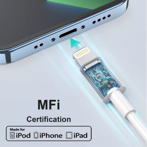 C&acirc;ble Iphone 1m Lot De 2 [Certifi&eacute; Mfi],C&acirc;ble De Chargeur Lightning Pour 1m Long C&acirc;ble Lightning Usb Cable Iphone Charge Rapide Cordon Iphone Fil Iphone Cable For Apple Iphone 14/13/12/11/X/Xs/Xr/8 - Neuf