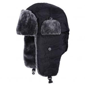 Bonnet De Ski Et De Neige Pour Homme Et Femme, Chaud, Avec Cache-Oreilles, Noir - Neuf