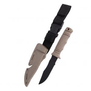 Dague En Caoutchouc M50, Accessoire D'entrainement Au Combat, Baionnette Tactique, Accessoires Incurves Pour Les Fans Militaires, Couleur Boue - Neuf