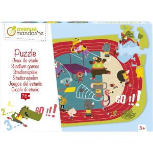 KASFL-My Mandarine Pu023C-Puzzle Educatif De 76 Pi&egrave;ces-A Partir De 5 Ans-Jeux Du Stade - Neuf