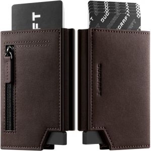 YEMAESRE-Porte Cartes De Crédit Rfid Portefeuille De Cartes Avec Compartiment Pour Billets De Banque, Poche À Monnaie Et Fermeture Magnétique Pour Homme - Neuf