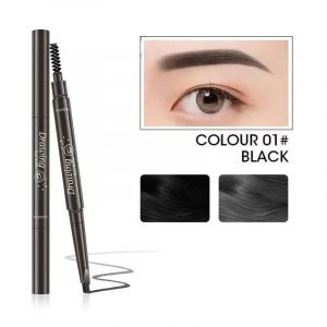 Crayon &Agrave; Sourcils &Agrave; Double Extr&eacute;mit&eacute;,5 Couleurs,Maquillage Imperm&eacute;able,Longue Dur&eacute;e,Sans Floraison,Triangle Rotatif,Stylo De Tatouage Pour Les Yeux.115 Black 1Pcs. - Neuf