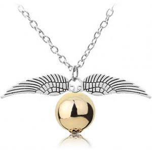 KAL-Collier Harry Vif D'Or Snitch Pour Harry Fans Collection De Cadeaux Ou Harry D&eacute;corations Magique Cosplay Harry Costume Bijoux Cadeau Hommes - Neuf