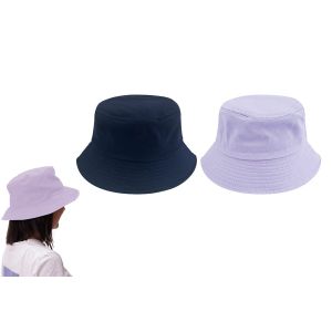 Lot De 2 Chapeaux Bob Unisexes En Coton, Protection Solaire Pour Activit&eacute;s De Plein Air - Neuf