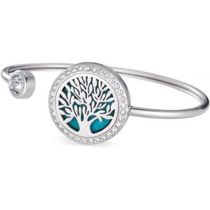 Eryi-Aromathérapie Bracelet Diffuseur D'huiles Essentielles Pour Femmes Bracelet Arbre De Vie Bracelet Bracelet Fleur De Lotus Bracelet Pendentif En Acier Inoxydable - Neuf