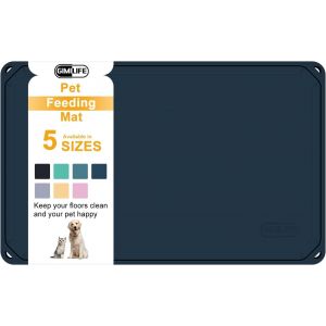 Tapis Gamelle Chien Chat, Tapis Antidérapant Pour Chien Chat De Silicone,Bord Surélevé Pour Éviter Que L'eau Ou La Nourriture Ne Se Renverse,Tapis Nourriture Chat Tapis Pour Gamelle Chien.[X169] - Neuf