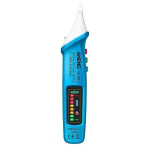 Stylo Testeur De Tension Portable Sans Contact Avec Lampe Torche ¿ Outil De Détection De Tension Sûr Pour Électriciens Et Particuliers - Neuf