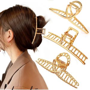 Kalanka-Pinces À Cheveux Pour Cheveux Épais, Grande Pince À Cheveux Antidérapante Pince À Griffes, Prise Puissante, Pince À Griffes Pour Cheveux Longs, Accessoires De Coiffure Pour Femmes Et Filles - Neuf
