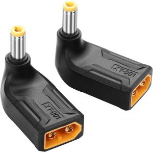 Lot De 2 Adaptateurs Xt60 Vers Dc5525 Xt60 Vers Dc 5,5 Mm X 2,5 Mm Sans Fil Pour Fer &Agrave; Souder Ts100,Moniteur Fpv,Alimentation,Drone (Xt-001) - Neuf