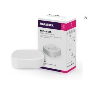 D&eacute;tecteur de fuites d'eau sans fil Zigbee - Capteur d'inondation Marmitek Sense Ma - Sans fil - Zigbee 3.0 - Niveau d'eau - Capteur d'inondation - Alarme d'inondation - Capteur de niveau d'eau - Neuf