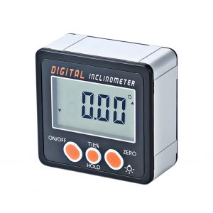 Inclinom&egrave;tre num&eacute;rique 0-360&deg; avec &eacute;cran LCD et base magn&eacute;tique - Neuf