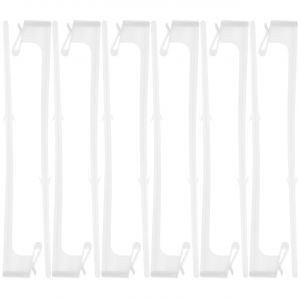 Mevronisshop-Lot De 12 Supports De M&acirc;t &Agrave; Clip Sur M&acirc;ts De Drapeau Pour Drapeau De Voiture &Agrave; Clipser Support Du Drapeau National Du V&eacute;hicule Supports De Voiture Blanc Autocollant En Plastique - Neuf