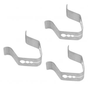 KAL-Pcs Barbecue Sonde Clip 3-Trou Barbecue Thermomètre Sonde Fixation Clip Support Cuisine Barbecue Four Grill Accessoire En Acier Inoxydable - Neuf