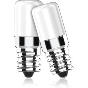 Ampoule Led Réfrigérateur E14,2w Remplace L'ampoule Halogène 20w,Blanc Chaud 2700k,Lampe Led À Culot E14 Pour Frigo,Hotte,Machine À Coudre,Ac 220-240v,Lot De 2 - Neuf