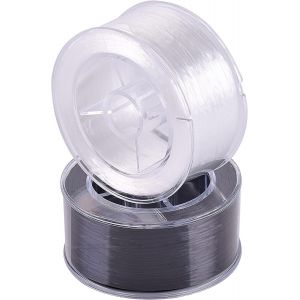 Tianyi-Lot De 2 Rouleaux De Fil Élastique Plat Et Extensible Avec Boîte De Rangement Pour Fabrication De Bijoux, Bracelets Et Perles Noir Et Blanc 0,8 Mm 164 M - Neuf