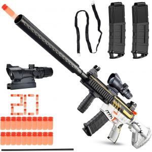 Kal-Pistolet &Agrave; Balles Souples M416, Pistolet Pour Enfants, Pistolet Jouet Avec Munitions, Pistolet &Agrave; Mousse Souple, Pistolet &Agrave; Mousse, Pistolet Jouet Pour Enfants Et Plus De 6 Ans - Neuf