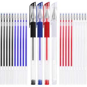 Mevronisshop-4 Crayons Effa&ccedil;ables &Agrave; Chaud Pour Tissu, 4 Pen Shells Avec 20 Recharges De Marqueurs Pour La Couture, Marqueurs Effa&ccedil;ables Pour Tissu Pour La Couture, Notes Et Accessoires - Neuf