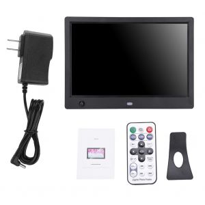 Cadre photo numerique HD 10"" avec capteur de mouvement 1080p, 110 V-240 V (noir, prise US) - Neuf