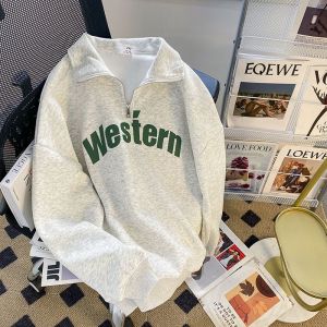 Sweat-Shirt En Pur Coton Pour Femme Printemps Et Automne T-Shirt À Manches Longues Imprimé À Revers Fin Vêtements Pour Femmes Grande Taille - Neuf