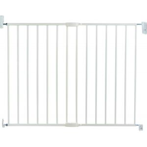 Yemaesre-Barrière De Sécurité Lindam Easy Close Métallique Bébé & Tout-Petits | Barrière De Sécurité Pour Escaliers & Portes | Sans Barre | 64.5-102cm | Blanche - Neuf