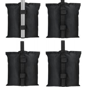 Ulteronixshop-Lot De 4 Sacs De Sable Pour Tonnelle, Tente, Sacs De Sable De Qualit&eacute; Industrielle 600d Tr&egrave;s R&eacute;sistants Pour Tonnelle, Pergola, Parasol Pour Toutes Tentes, Auvents Et Parapluies - Neuf
