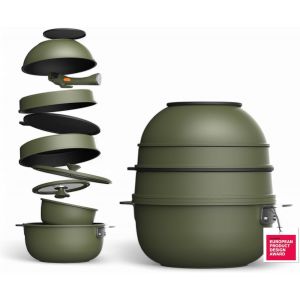 Subzonal-Share & Play | Ensemble De 10 Ustensiles De Cuisine Empilables | Manche Amovible | Peu Encombrant | Fonte D'aluminium | Rev&ecirc;tement Antiadh&eacute;sif Ceratech - Neuf