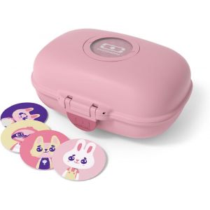 Kal- Boîte À Goûter Enfant Mb Gram Blush - Snack Box Pour Fille Et Garçon - Idéal Pour Ecole Ou Parc - Sans Bpa - Durable Et Sûre - Rose - Neuf