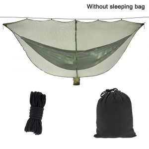 Hamac Léger Avec Moustiquaire Et Fermeture Éclair, Housse En Nylon Portable Pour Le Camping, Compatible Avec La Plupart Des Hamacs, Installation Facile - Neuf