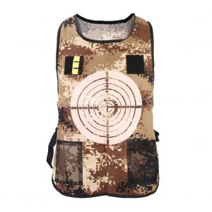Gilet Tactique D'exterieur Cs En Direct, Cible Pour Pistolet A Eau, Couleur Changeante (Camouflage Sable) - Neuf