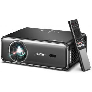 CHECARZHN--NO1-App Intégrée Videoprojecteur 4K Supportée Dolby Audio&Netflix 2025 Upgraded Eazze D1 Pro Portable Projecteur Video Wifi Bluetooth, Haut-Parleurs 20W, Auto-Focus 1080P Avec Ios/Android/ - Neuf