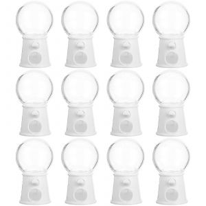 12pcs Mini Gumball Machines Belle Distributrice de Bonbons Créative Boîte De Bonbons De Mariage Gâteau Décor - Neuf