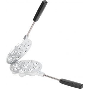 Kalanka-Gaufrier Aux Noix En Acier Inoxydable - Moule &Agrave; Biscuits Kp-1b Pour Gaz Et Charbon - Moule &Agrave; Gaufres Aux Noix De 4 Cm - S&ucirc;r Et Facile &Agrave; Utiliser - Plaque De Cuisson Sans Bpa - Neuf