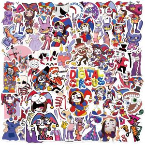 acdsgd-56 pi&egrave;ces The Amazing Digital Circus autocollants d&eacute;calcomanies pour bouteille d'eau ordinateur portable bagages voiture v&eacute;lo v&eacute;lo &eacute;tanche vinyle autocollants Pack - Neuf