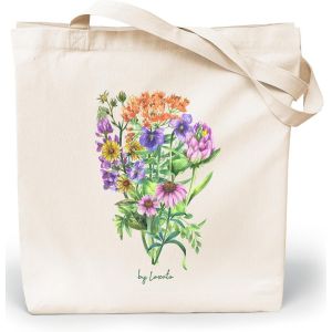 ERSHI-Tote Bag Femme - Sac Cabas Femme Original - Tote Bag Coton 100% Grand Tote Bag 35 x 42 x 8 cm - Sac Fourre Tout Femme en Toi[1 - Neuf
