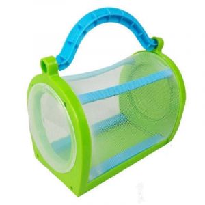 Boîte à insectes avec poignée Papillon portable extérieur Libellule Insecte Observation Cage Boîte à reptiles Exp - Neuf