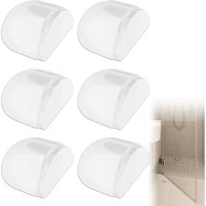 LETNERNY-Lot De 6 Butoirs De Porte Autocollants Transparents Sans Per&ccedil;age Pour La Maison Et Le Bureau - Neuf