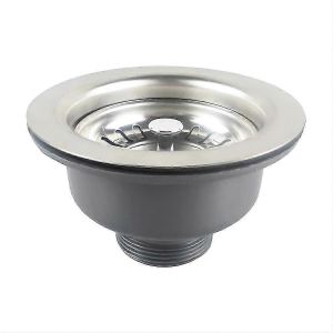 Qrity Drain d'évier en acier inoxydable sans panier de trop-plein 110 mm,ABS Acier inoxydable,DrainPanier - Neuf
