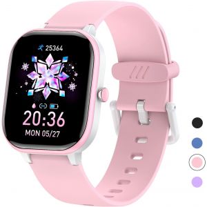 Fitness Tracker Activit&eacute; Enfants, Ip68 &Eacute;tanche Smartwatch Avec Moniteur De Fr&eacute;quence, Montre De Fitness, Montre Pour Enfants, Cadeaux D'Anniversaire Pour Gar&ccedil;ons Et Filles De 6-16 Ans - Neuf