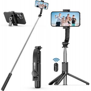 MEVRONISSHOP-Perche Selfie, 3 en 1 Perch&eacute; &agrave; Selfie B&acirc;ton Selfie Extensible Monopode R&eacute;glable avec T&eacute;l&eacute;commande Amovible pour iPhone 14/13/12/11/XR/XS/8/7 Plus, Galaxy, Huawei et Smatphones Android - Neuf