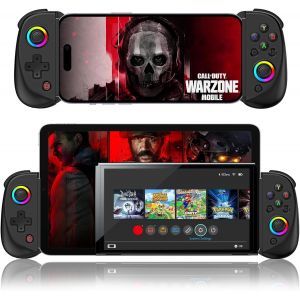 Gothicana By Empcontrôleur De Jeu Mobile Pour Ipad/Tablette[Dans Les 5-10""] Wireless Gamepad Pour Ios/Android/Pc/Switch/Ps4, Avec Joystick À Effet Hall Rgb/Turbo/6-Axes Gyro/Support Streaming/Cloud G - Neuf