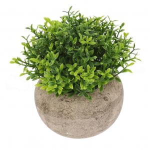 Petite plante artificielle d'interieur, faux bonsa&iuml;, plante de bureau, mini plante verte en plastique sans taille pour la maison ou le bureau - Neuf