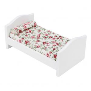 Mini maison de poup&eacute;e en bois Meubles 1/12 Mod&egrave;le Lit de simulation de poche - Neuf